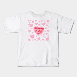 pink heart Kids T-Shirt